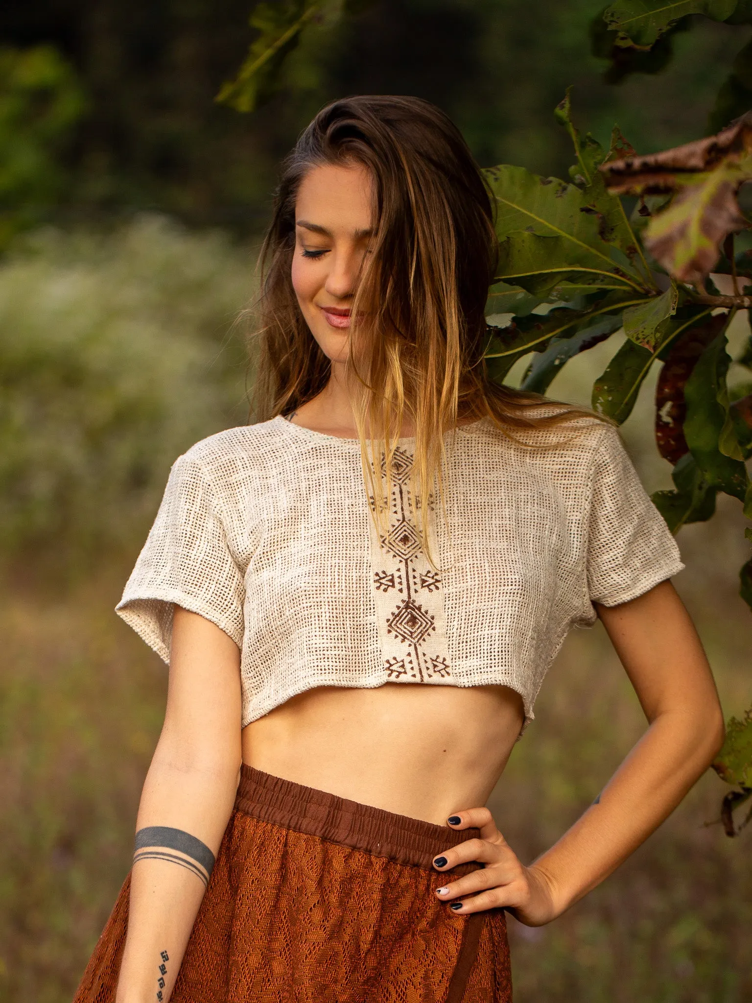 Indian  Crop top