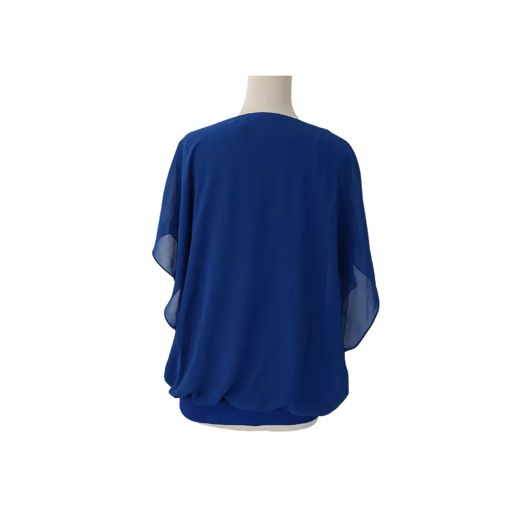 IN'VOLAND Cobalt Blue Blouse | Pre Loved |