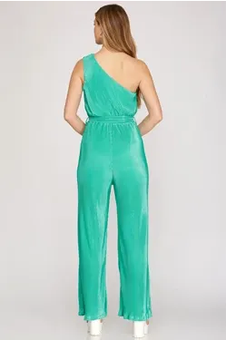 Jade One Shoulder Jumpsuit