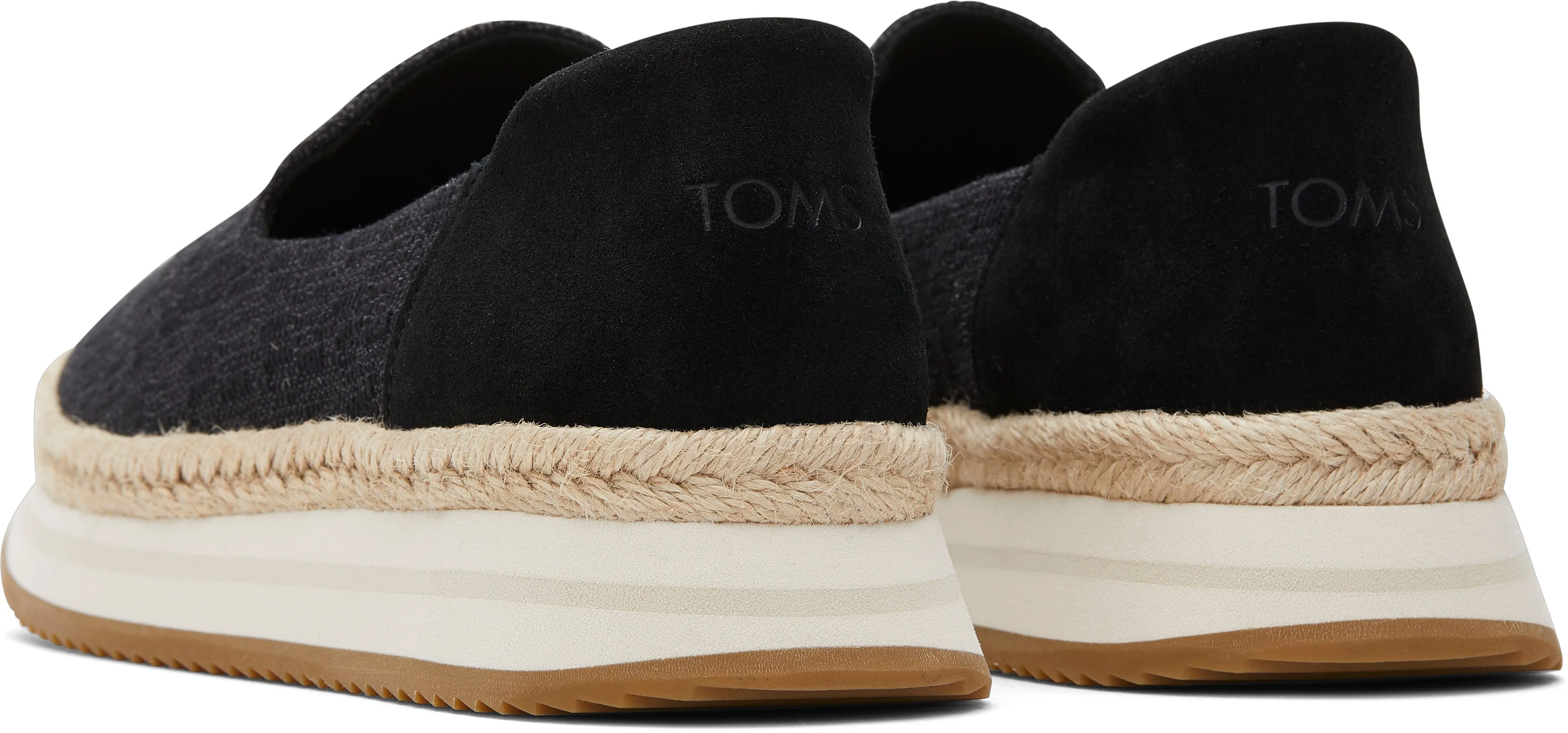 Jocelyn Espadrille Sneaker - Black Slub/Suede