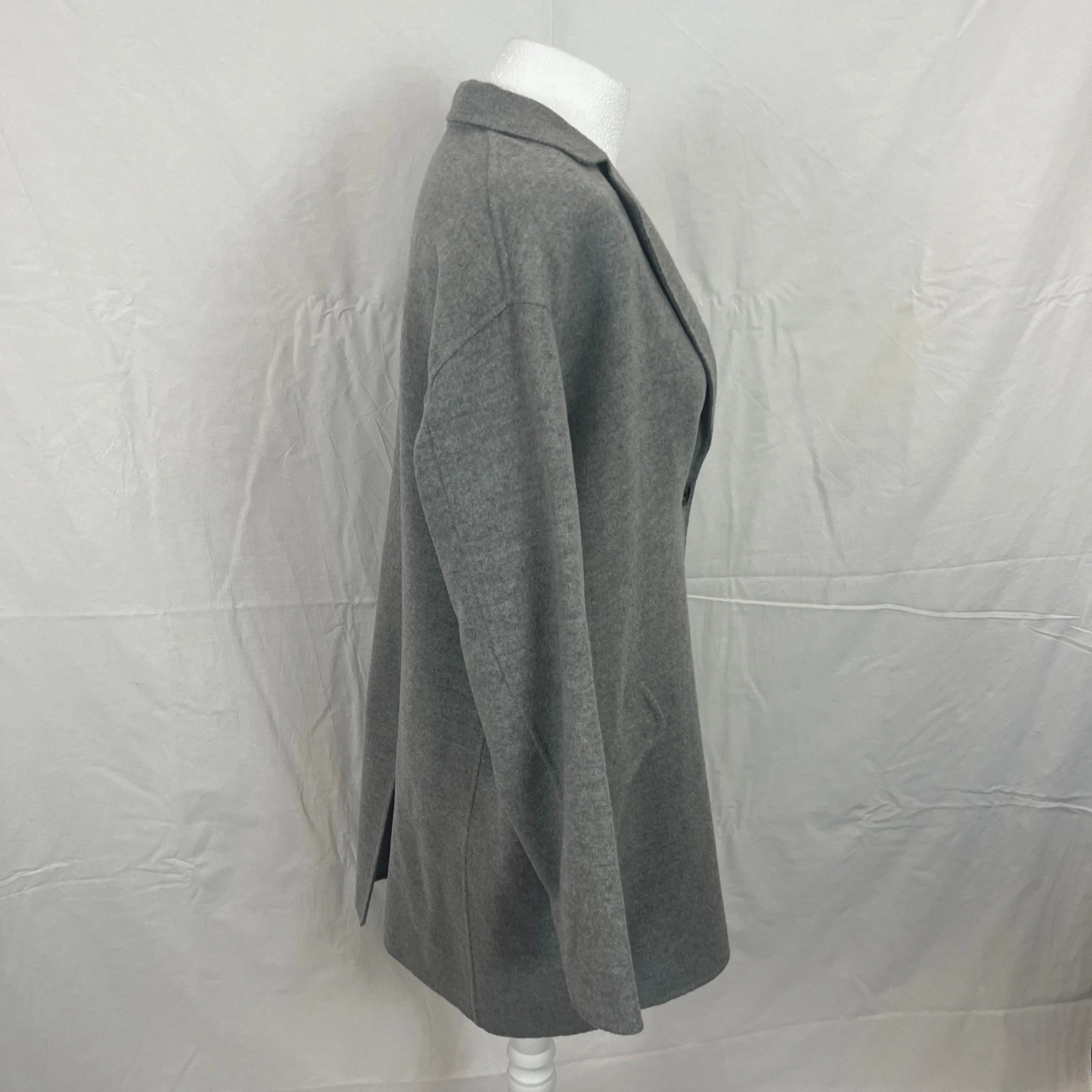 Joseph Pearl Grey Double Faced Cashmere Sido Coat XS/S/M