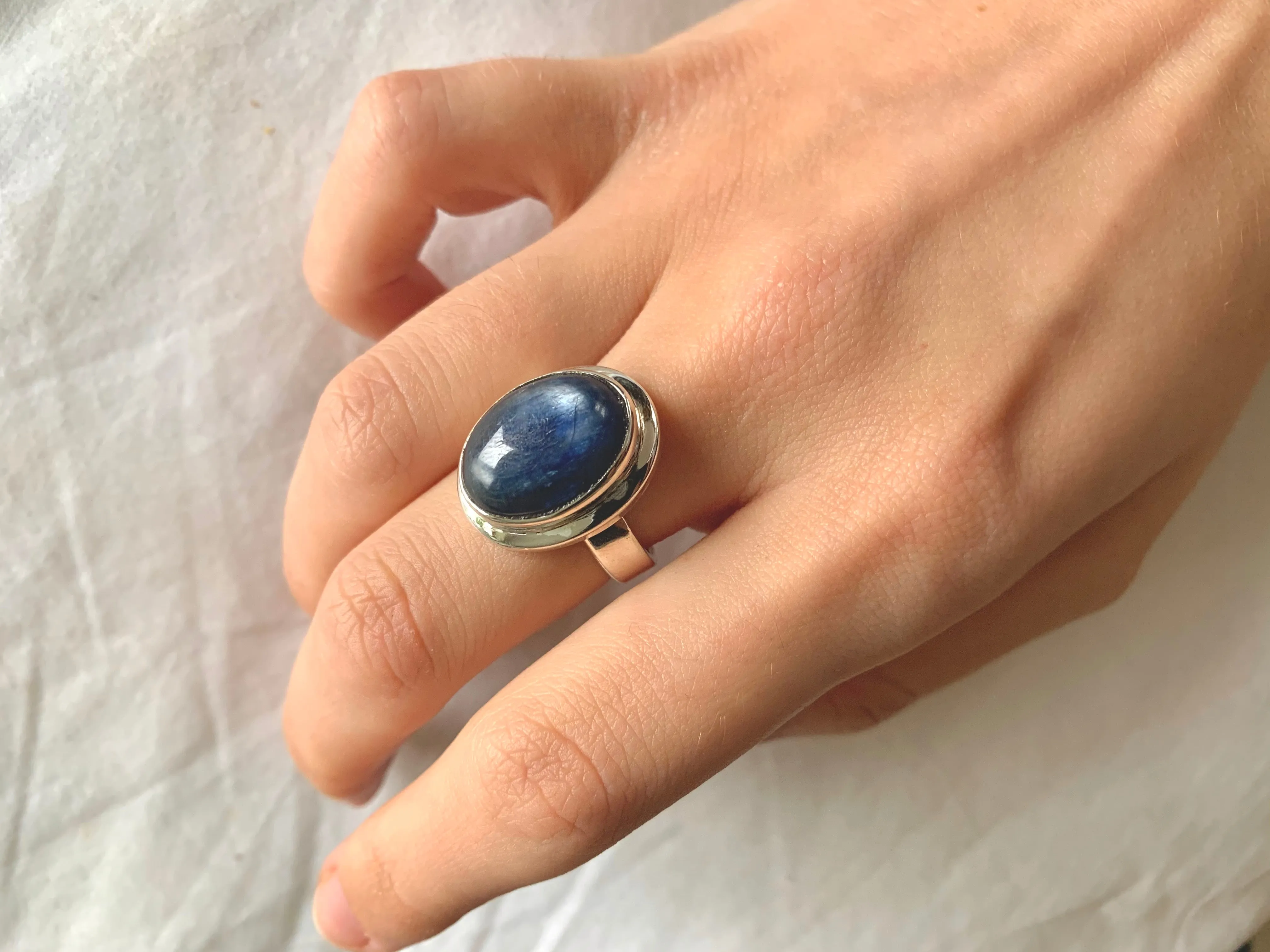 Kyanite Chunky Ari Ring - Reg. Oval