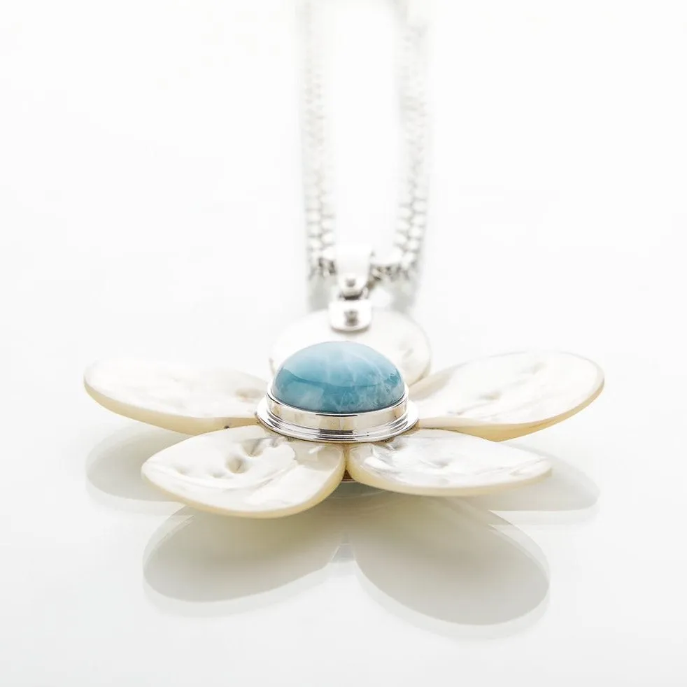 Larimar Flower Pendant Gail