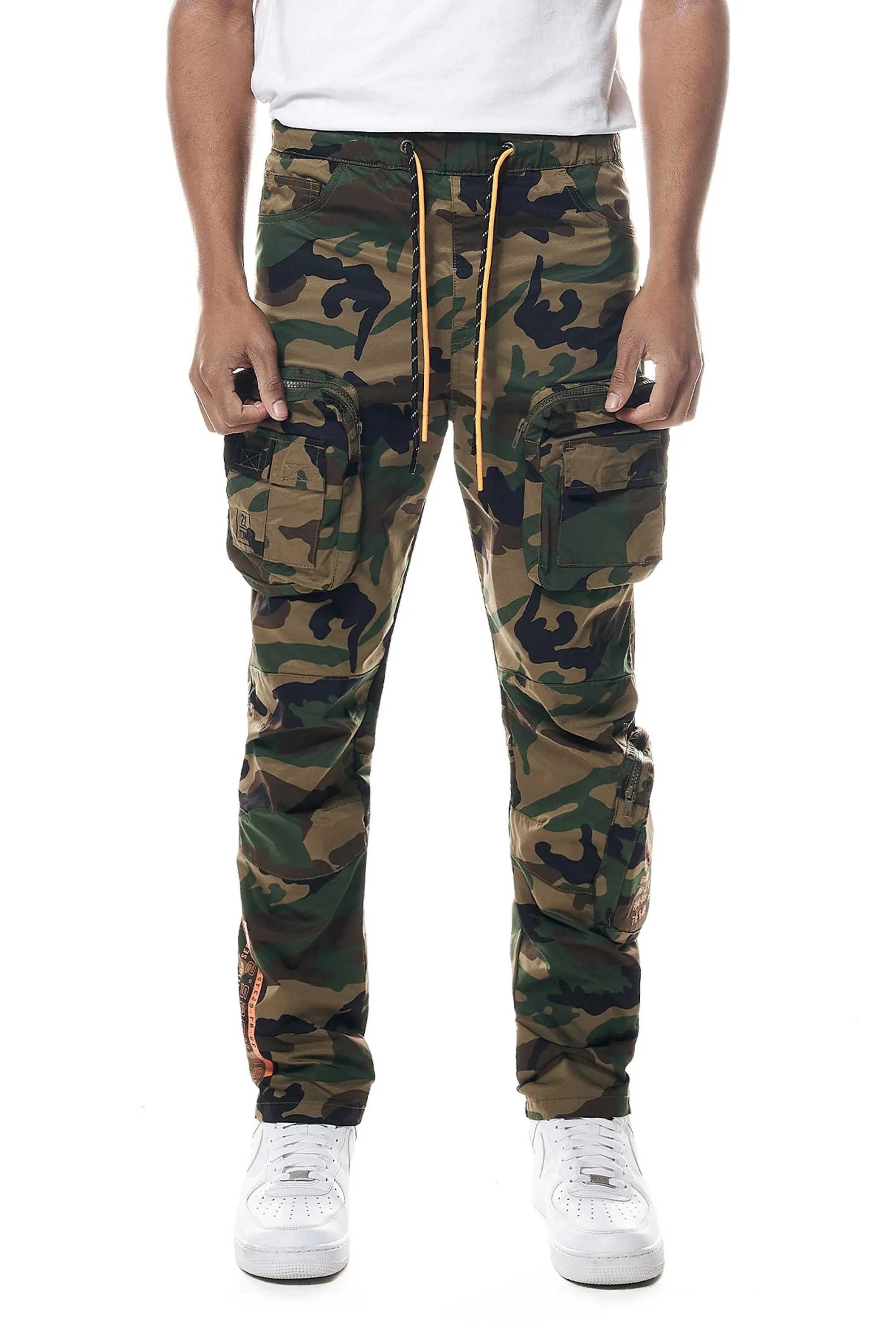 Men's Printed Utility Nylon Pants