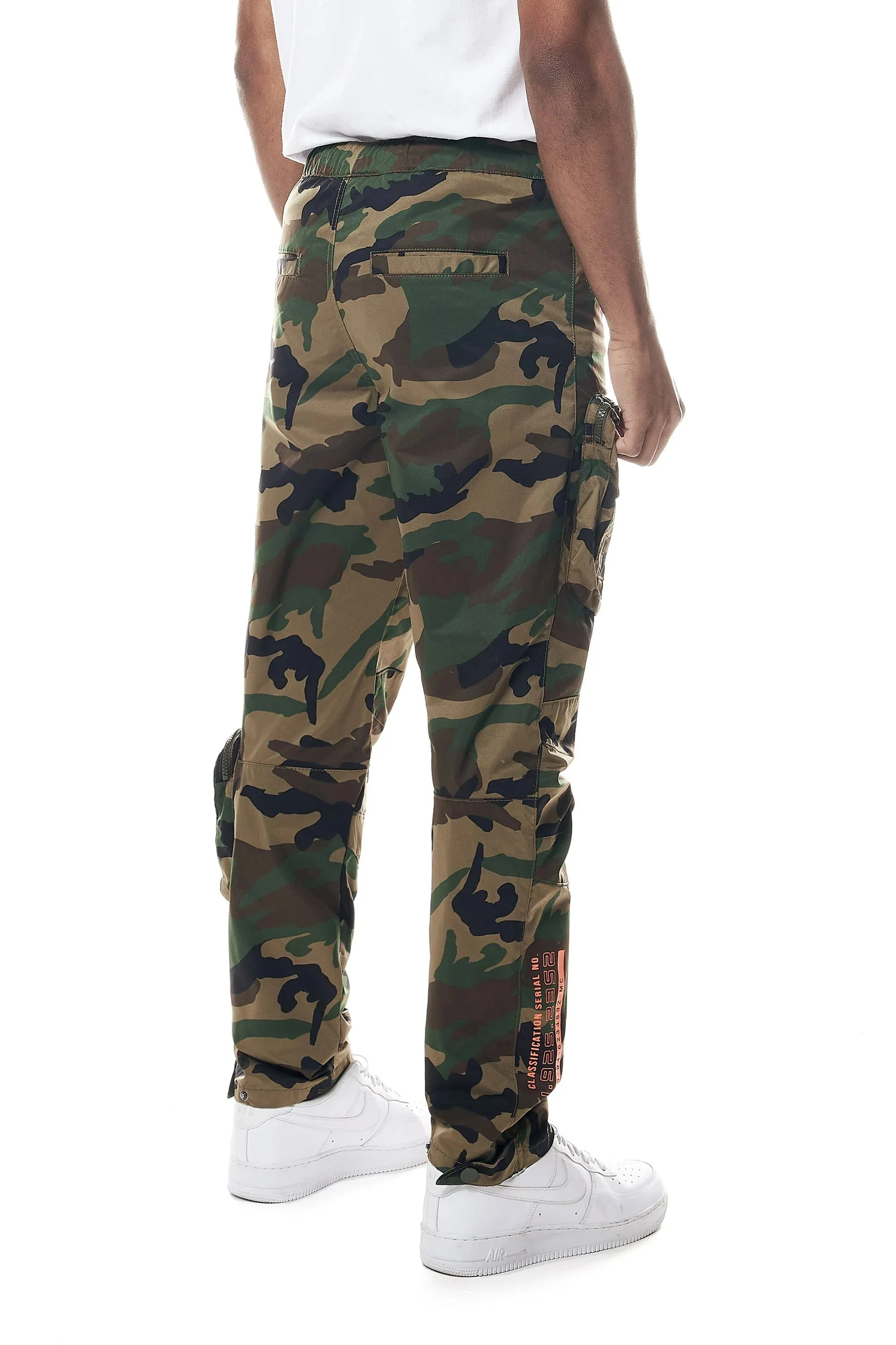 Men's Printed Utility Nylon Pants