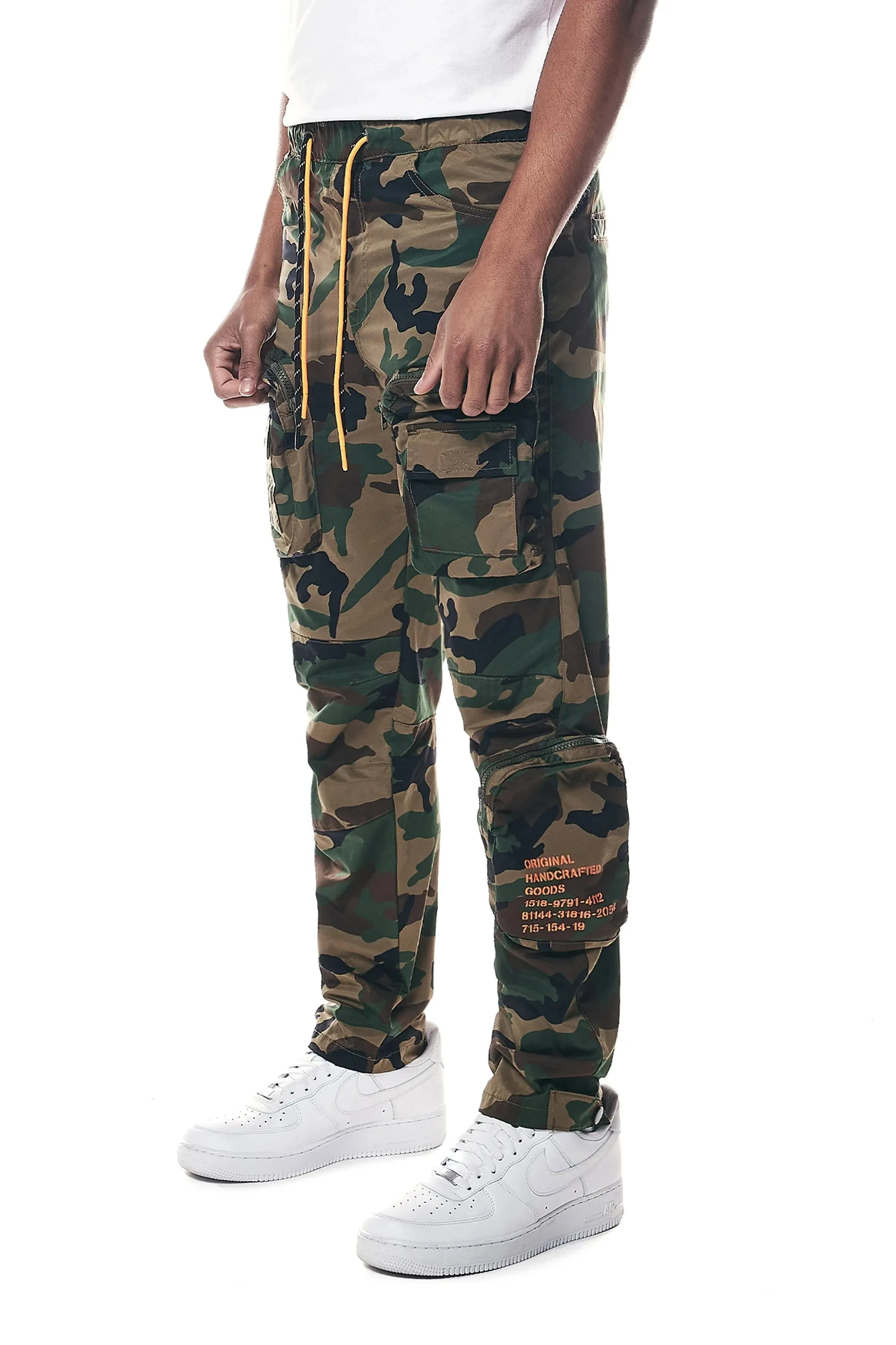 Men's Printed Utility Nylon Pants