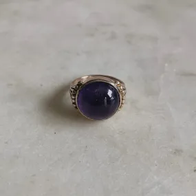 MIMOSA FLOWER RING — AMETHYST