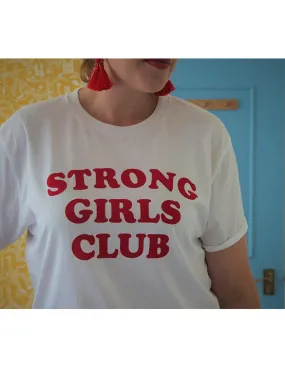 MUTHA.HOOD - Strong Girls White Crew Tee (Mum)