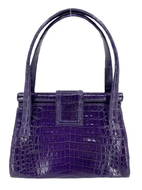 Nancy Gonzalez Crocodile Top Handle Bag