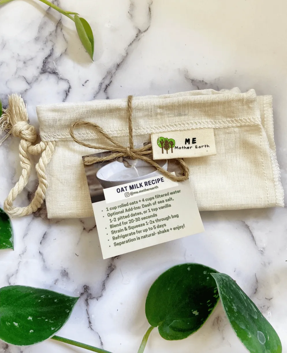 Organic Cotton Nut Milk Bag