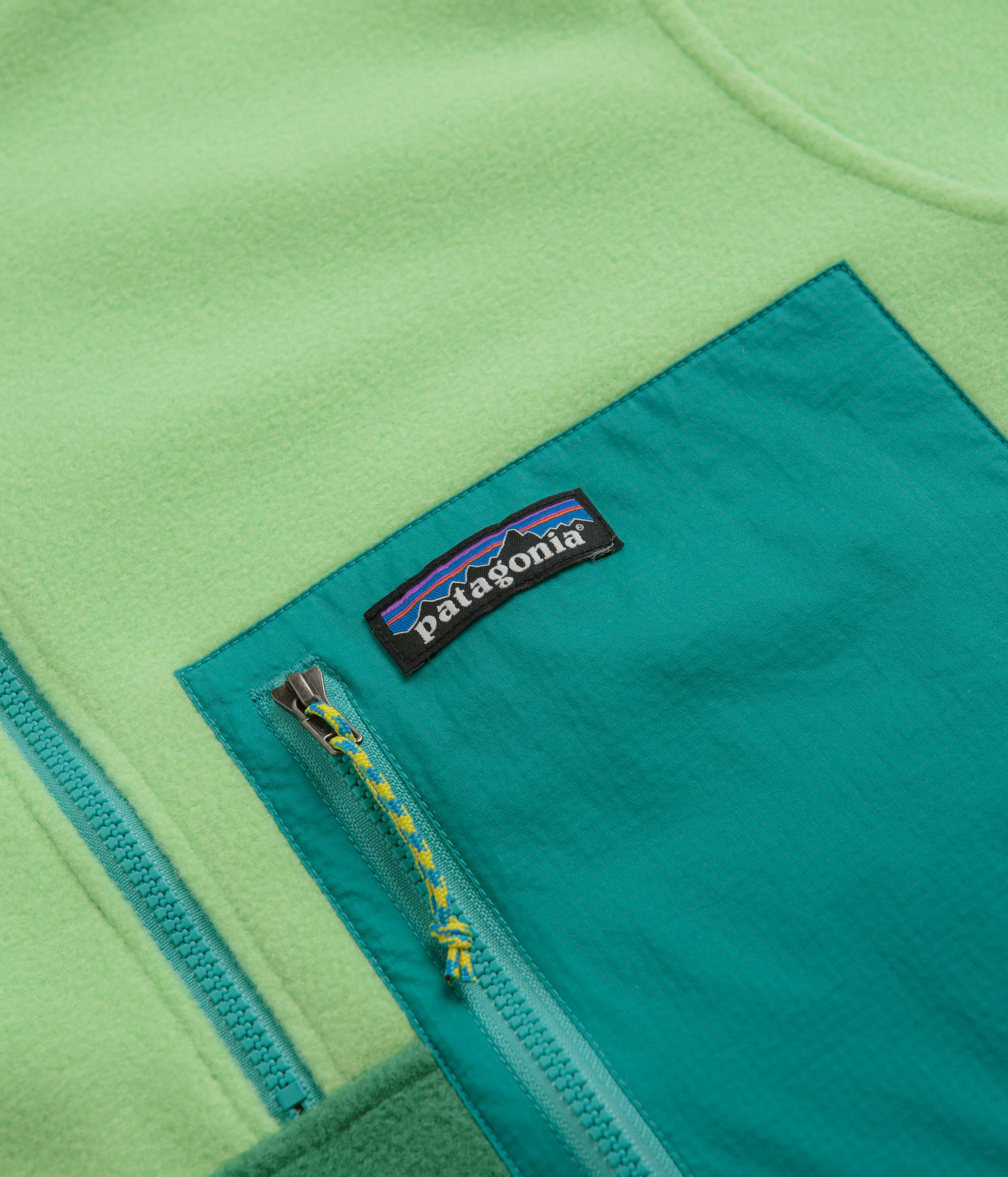 Patagonia Microdini 1/2 Zip Pullover Fleece - Gather Green