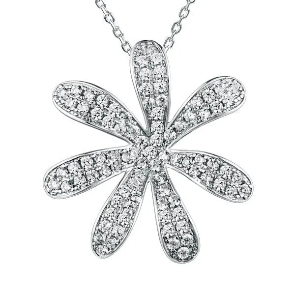 Pavé Tiare Gardenia Pendant