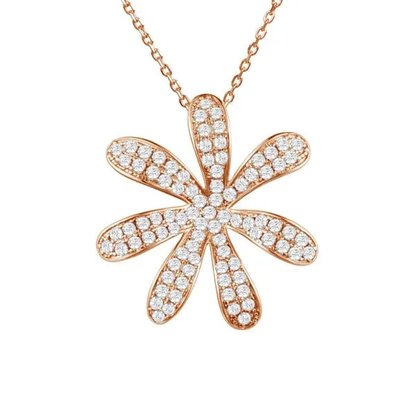 Pavé Tiare Gardenia Pendant