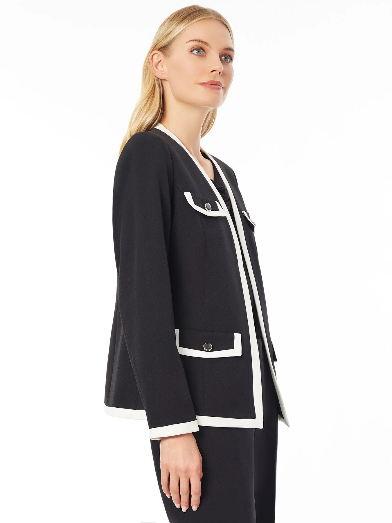 Petite Everly Jacket, Iconic Stretch Crepe