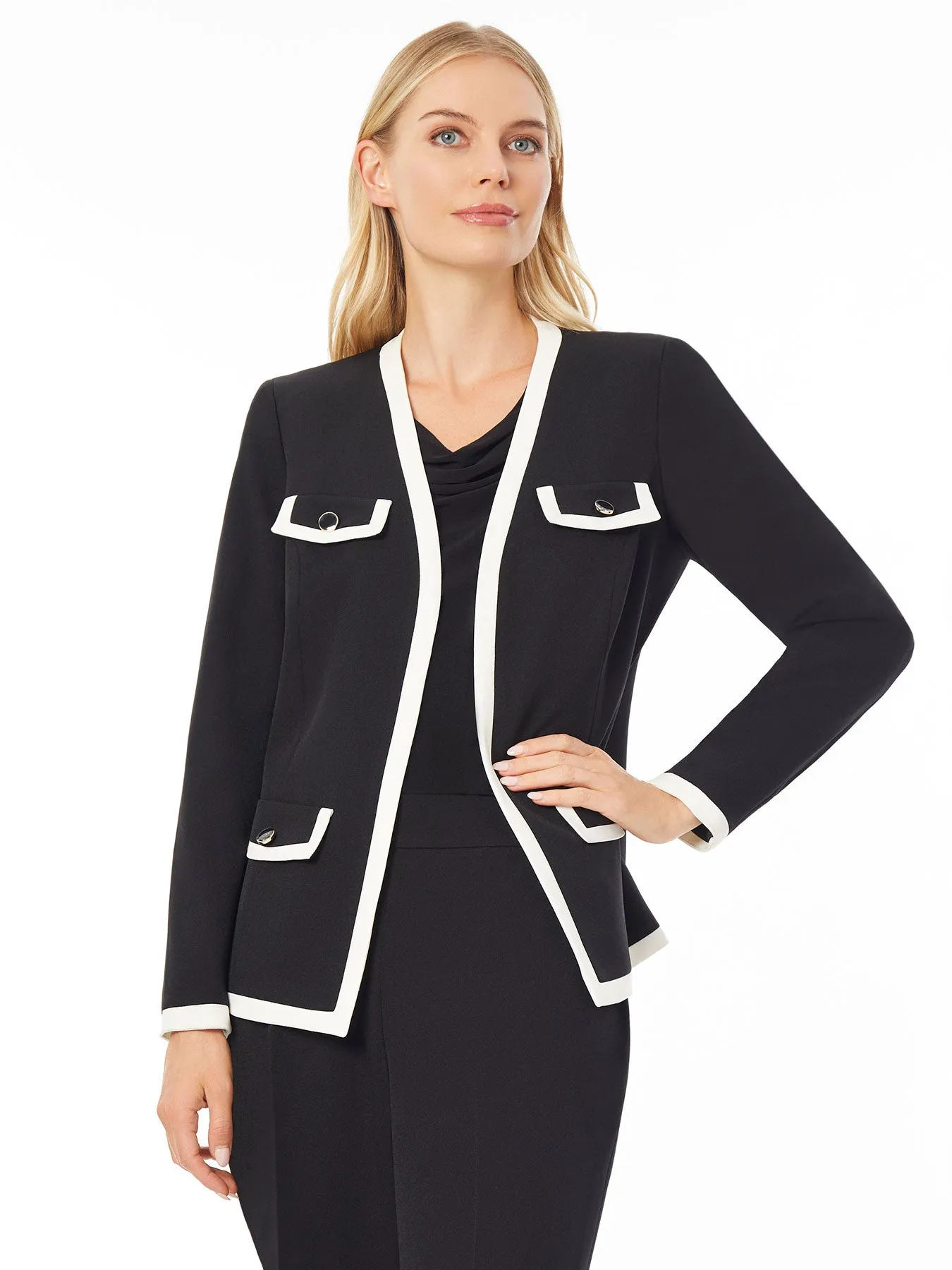 Petite Everly Jacket, Iconic Stretch Crepe