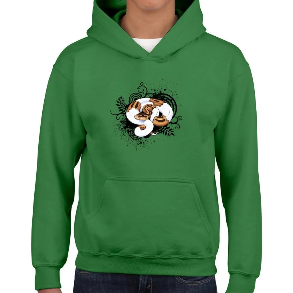 Pied Ball Python Youth Hoodie