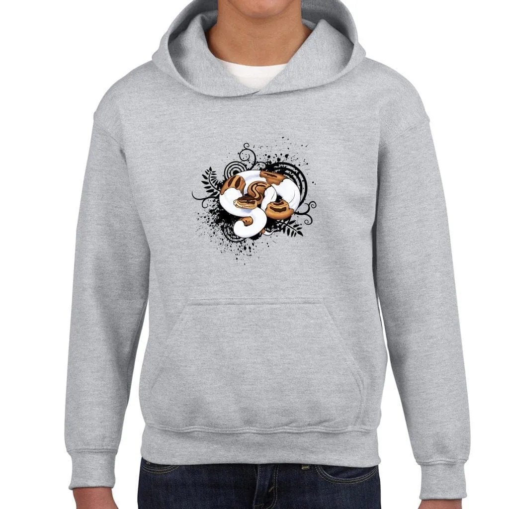 Pied Ball Python Youth Hoodie