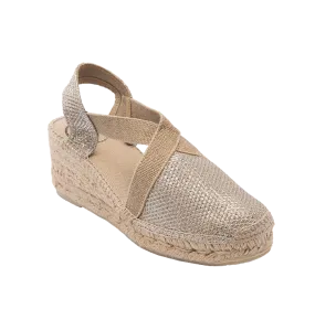 Platinum wedge Triton  espadrille