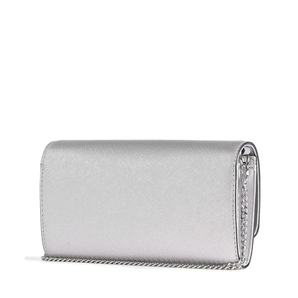 Pochette Donna con Tracolla LIU JO stampa Saffiano Silver