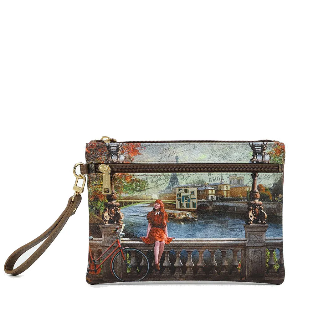 Pochette Media Donna con Zip Y NOT CLF-343 Happiness