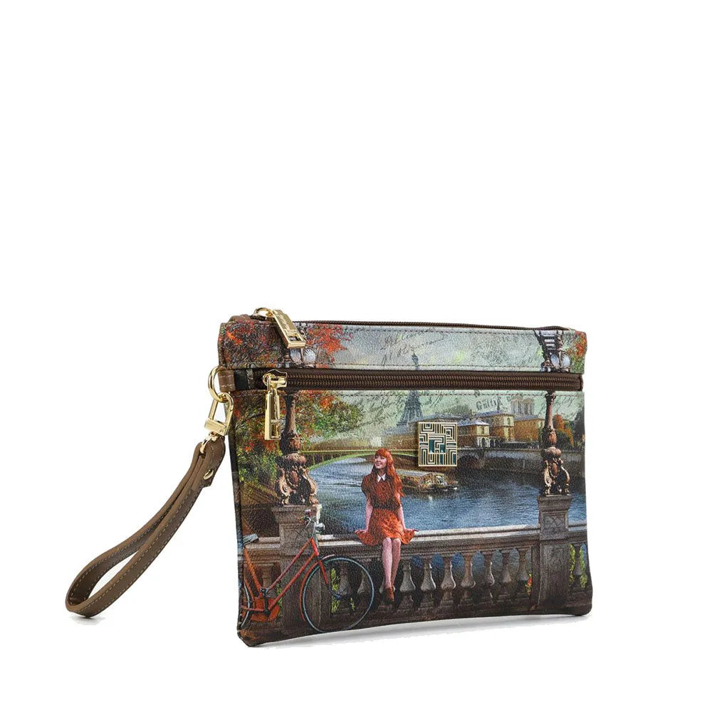 Pochette Media Donna con Zip Y NOT CLF-343 Happiness