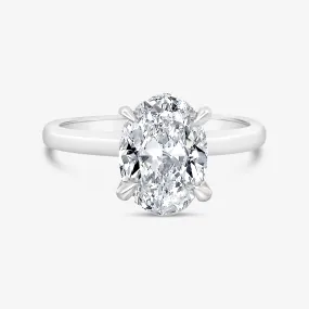 Preset 2.52CT Lab Grown Oval Diamond Engagement Ring