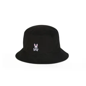 Psycho Bunny Mens Classic Bucket Hat - Black