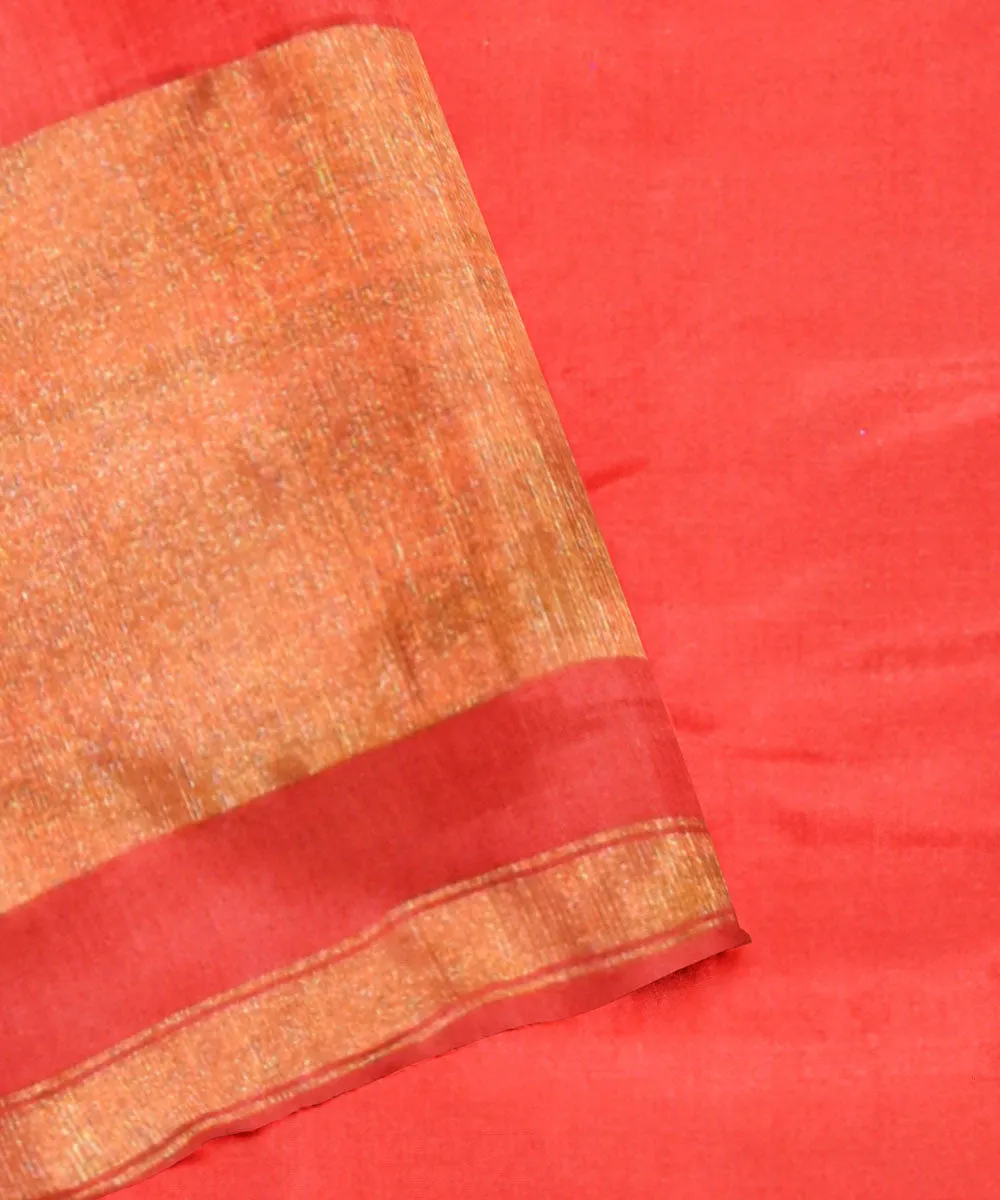 Red yellow silk handloom patola saree