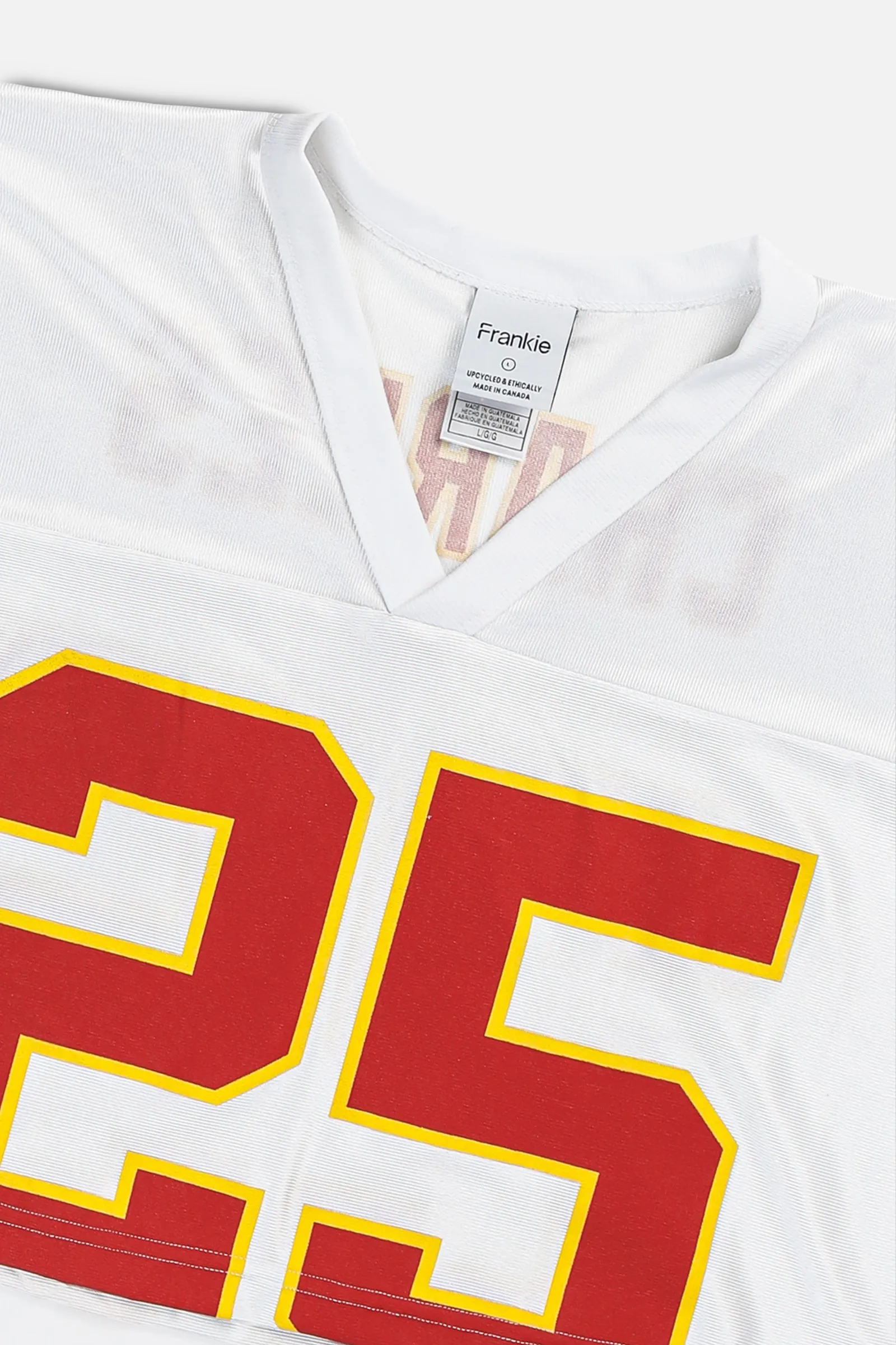 Rework Crop Kansas City Chiefs NFL Jersey - L