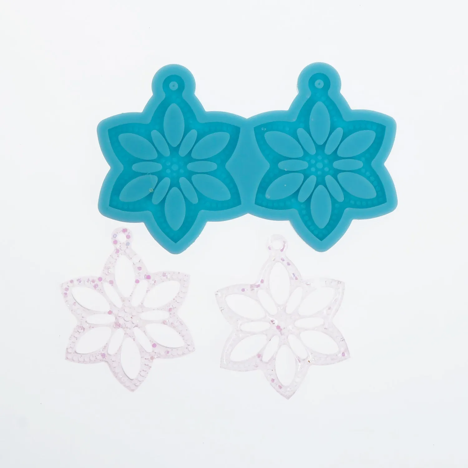 Silicone Flower Earring Mold Resin Earring Mold Resin Jewerly Earring Charm DIY Resin Earrings 10369760