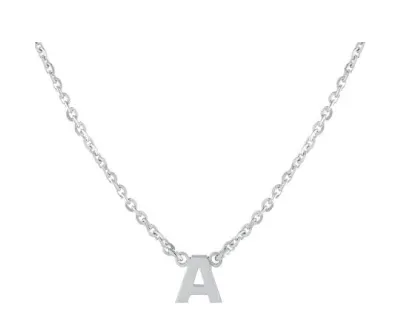 Single Initial Dainty Necklace