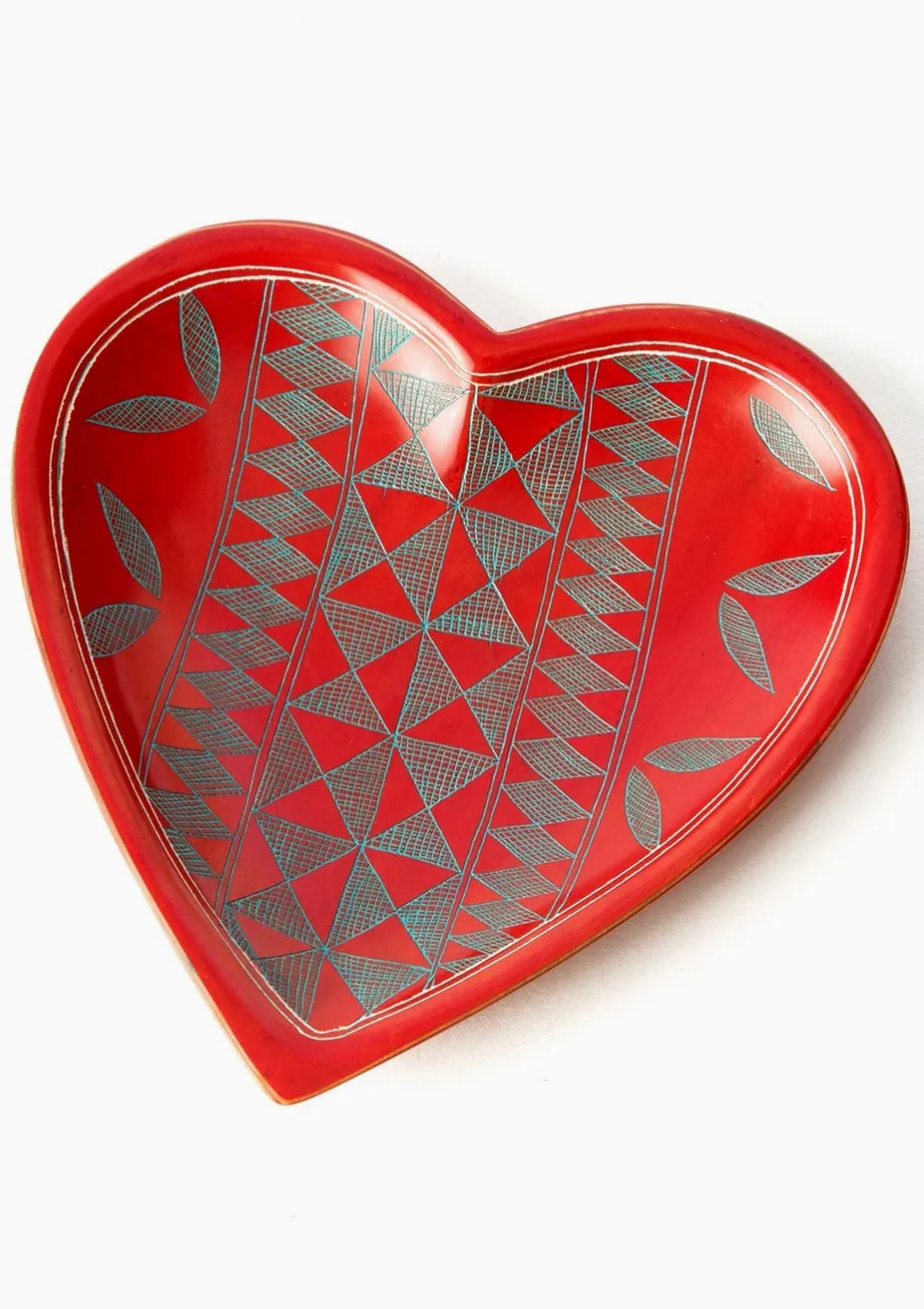 Soapstone Heart Dishes Handmade in Kenya