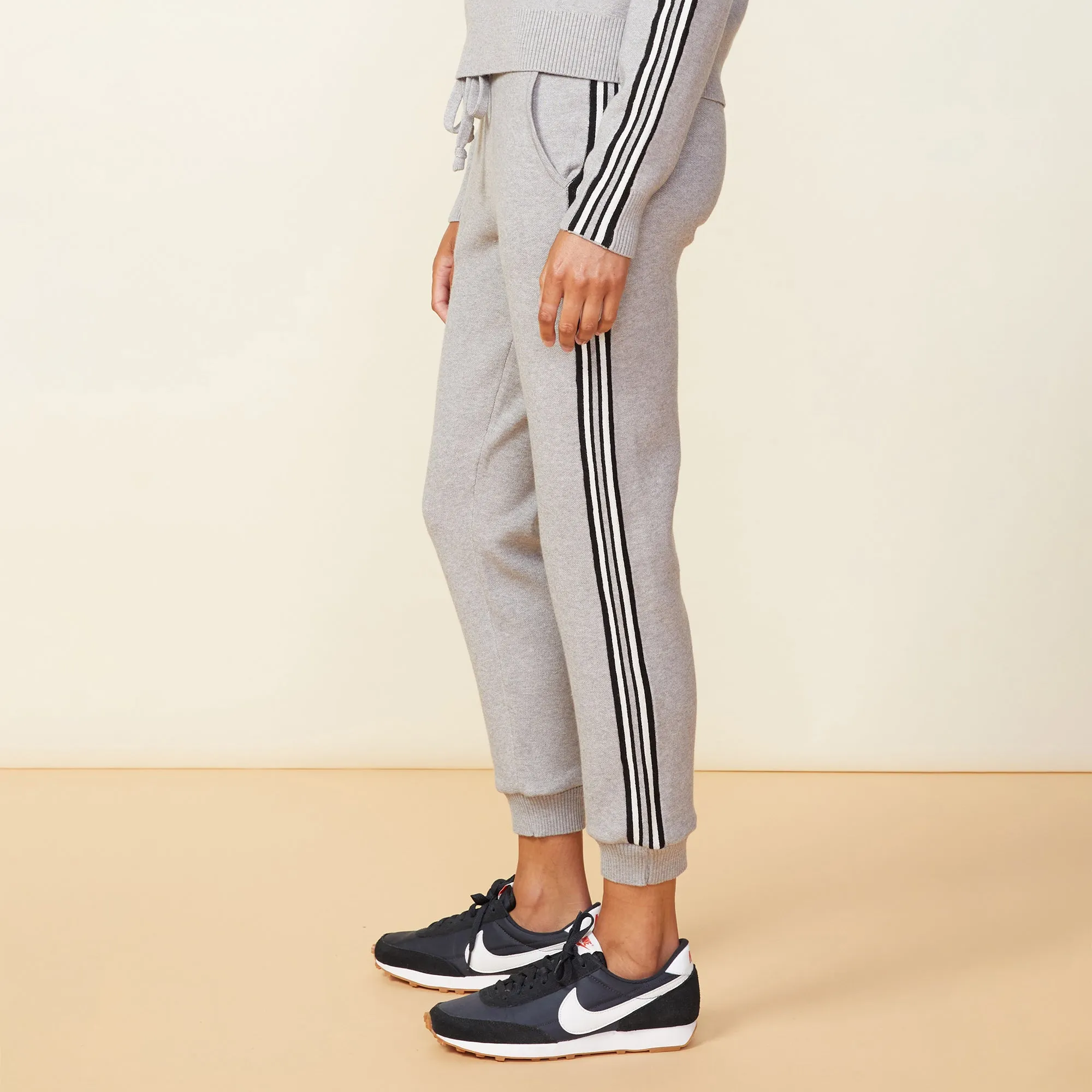 Soft Knit Track Cuffed Jogger