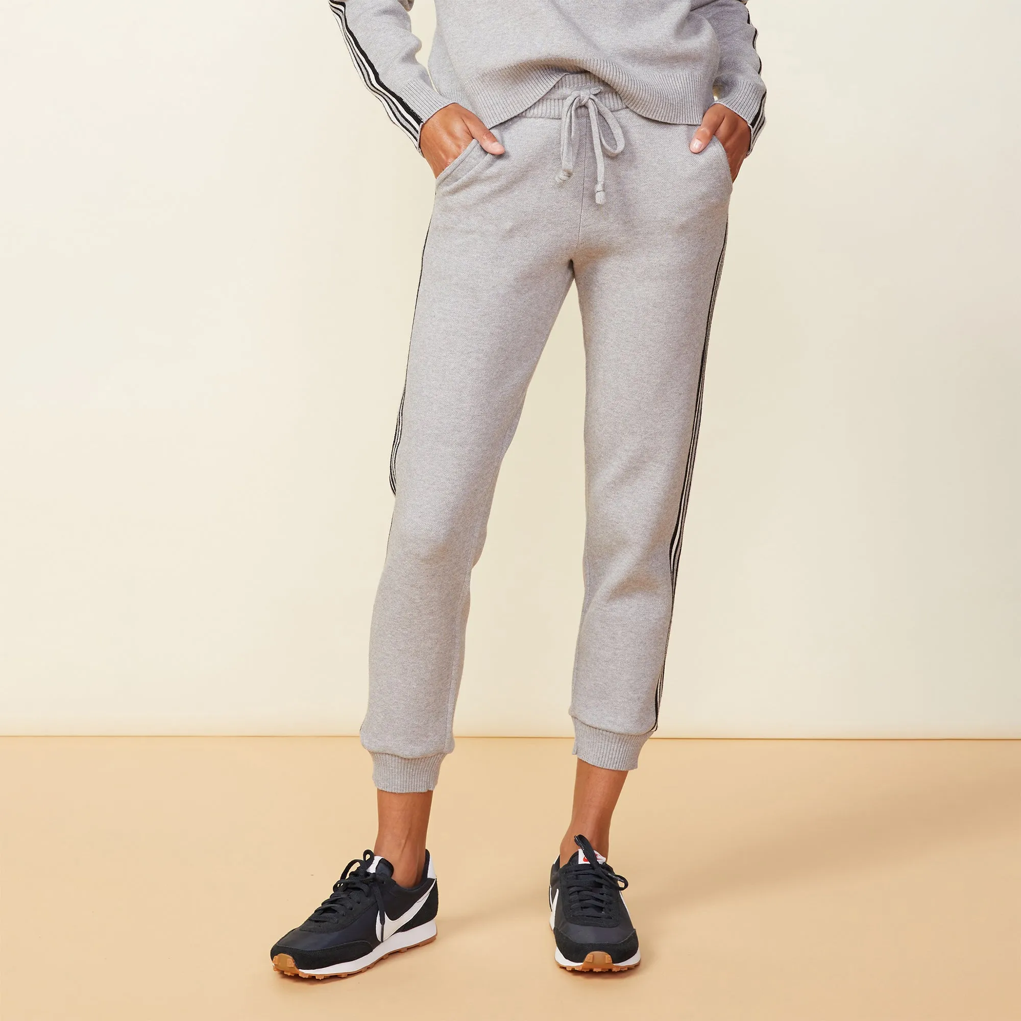 Soft Knit Track Cuffed Jogger