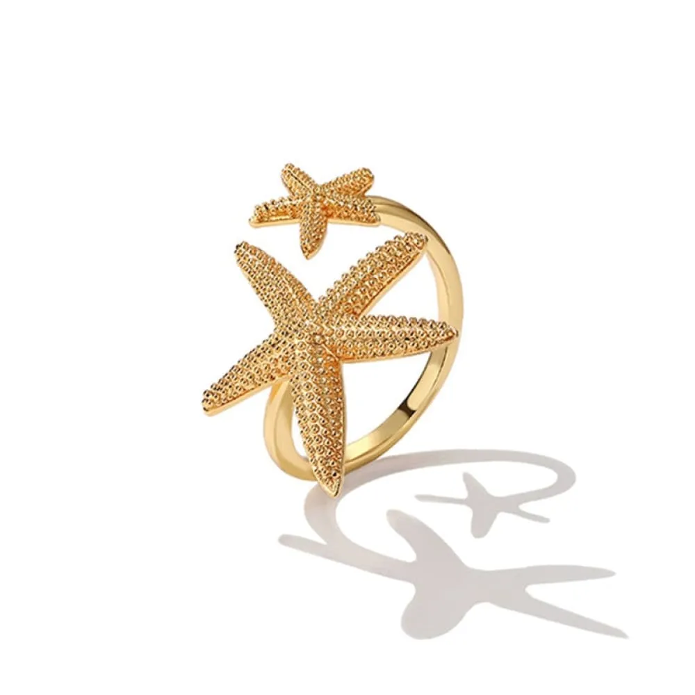 Starfish Ring Gold