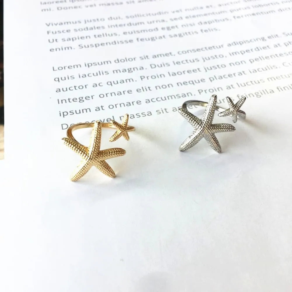 Starfish Ring Gold