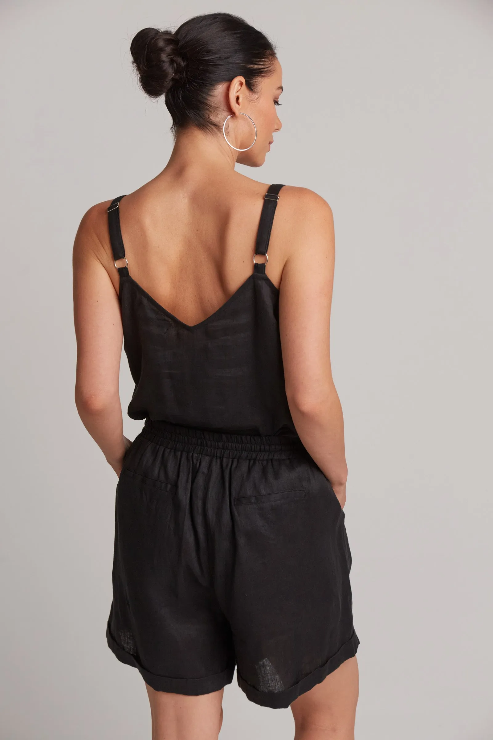 Studio Linen Short - Black