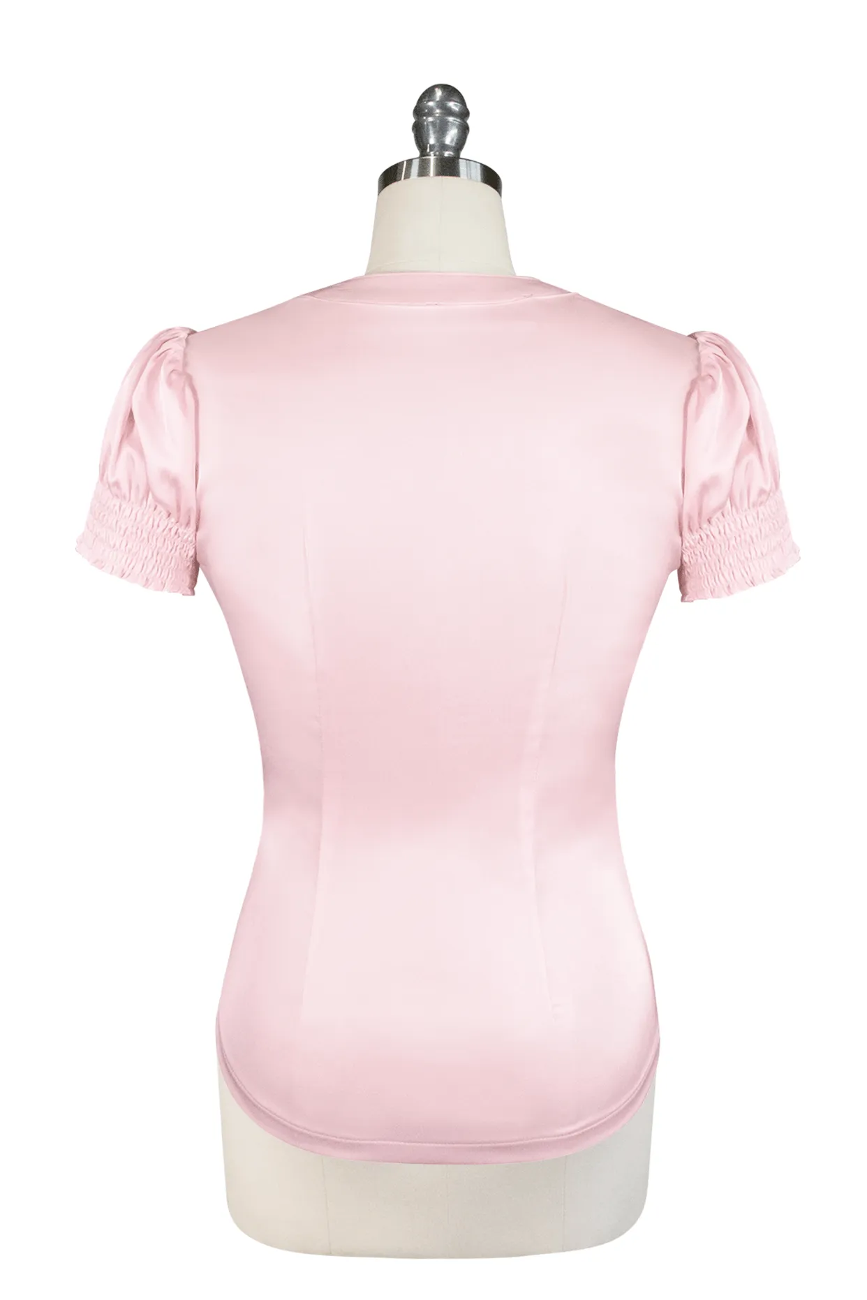 Tea Rose Frill Front Blouse (Pink)