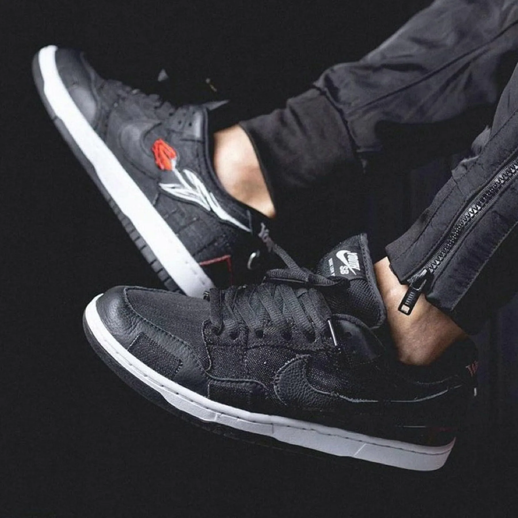 Wasted Youth x Nike Dunk Low SB 'Black Denim'